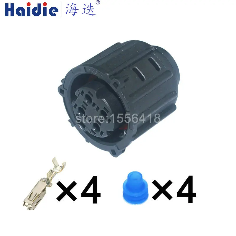 1-20sets 4pin round  waterproof automotive electrical plug 17984.000.002 sealed auto cable connector