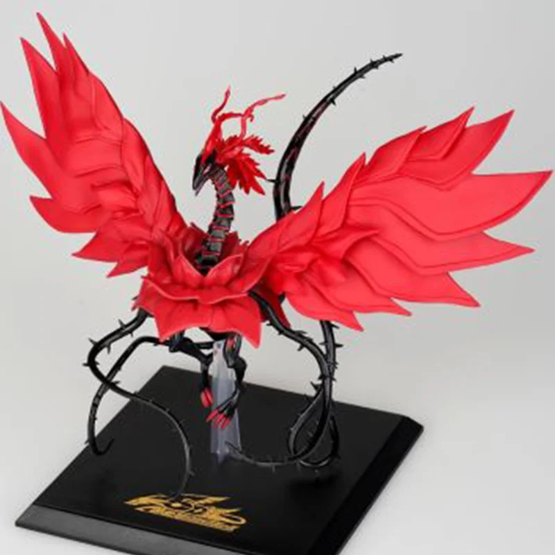 En existencia ¡Original Yu-Gi-Oh! Juego de cartas oficial, figura de Anime de la Legión de los monstruos del dragón rosa negro, modelo de coleccionista, adorno, juguete para regalo
