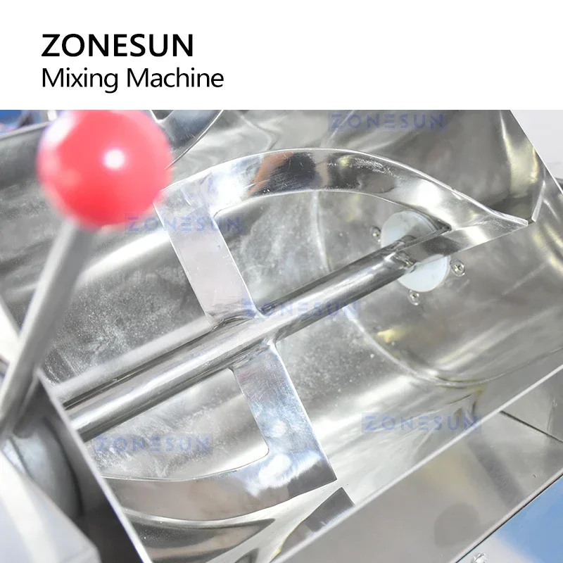 

ZONESUN ZS-CH10 10L Powder Mixer Flour Grains Stainless Steel Paste Blender House Blending Machine Pretreatment for Production