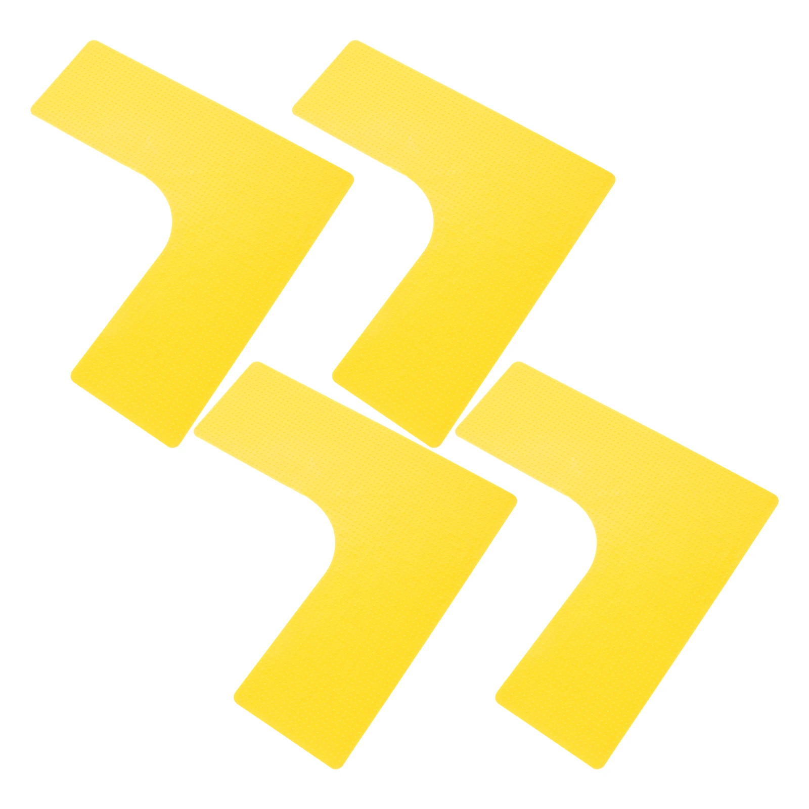 

4pcs Basketball Court Logo Mats Yellow Floor Marking Spot Markers Training Aids Tennis Soccer Sports Supplies