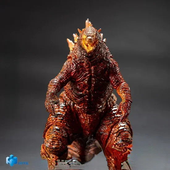 متوفر في المخزون HIYA 18 سم شخصية جميلة أساسية حرق Godzilla أنيمي هدية