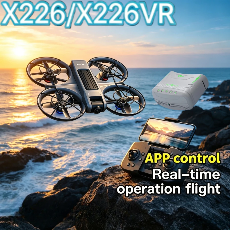 Original X226 X226VR RC Drone 8K HD Professional Dual Camera 5G WIFI FPV With Screen Remote Control Foldable Quadcopter UAV
