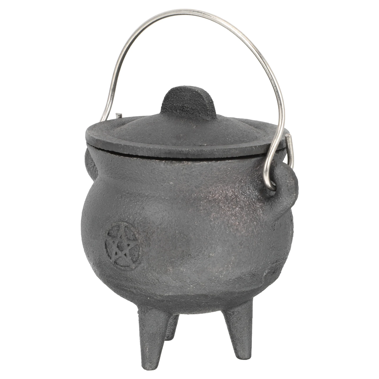 

Iron Witch Pot Halloween Decoration Sacrifice Prop Desktop Ornament Religious Craft Party Tricky Decor Offering Jar Statue Metal