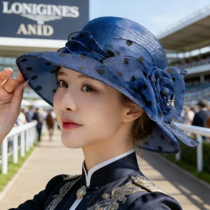 

Женская летняя шляпа от солнца с широкими полями и дизайном в стиле «ведро», идеально подходит для активного отдыха, путешествий, а также для таких мероприятий, как скачки и церковные службы.