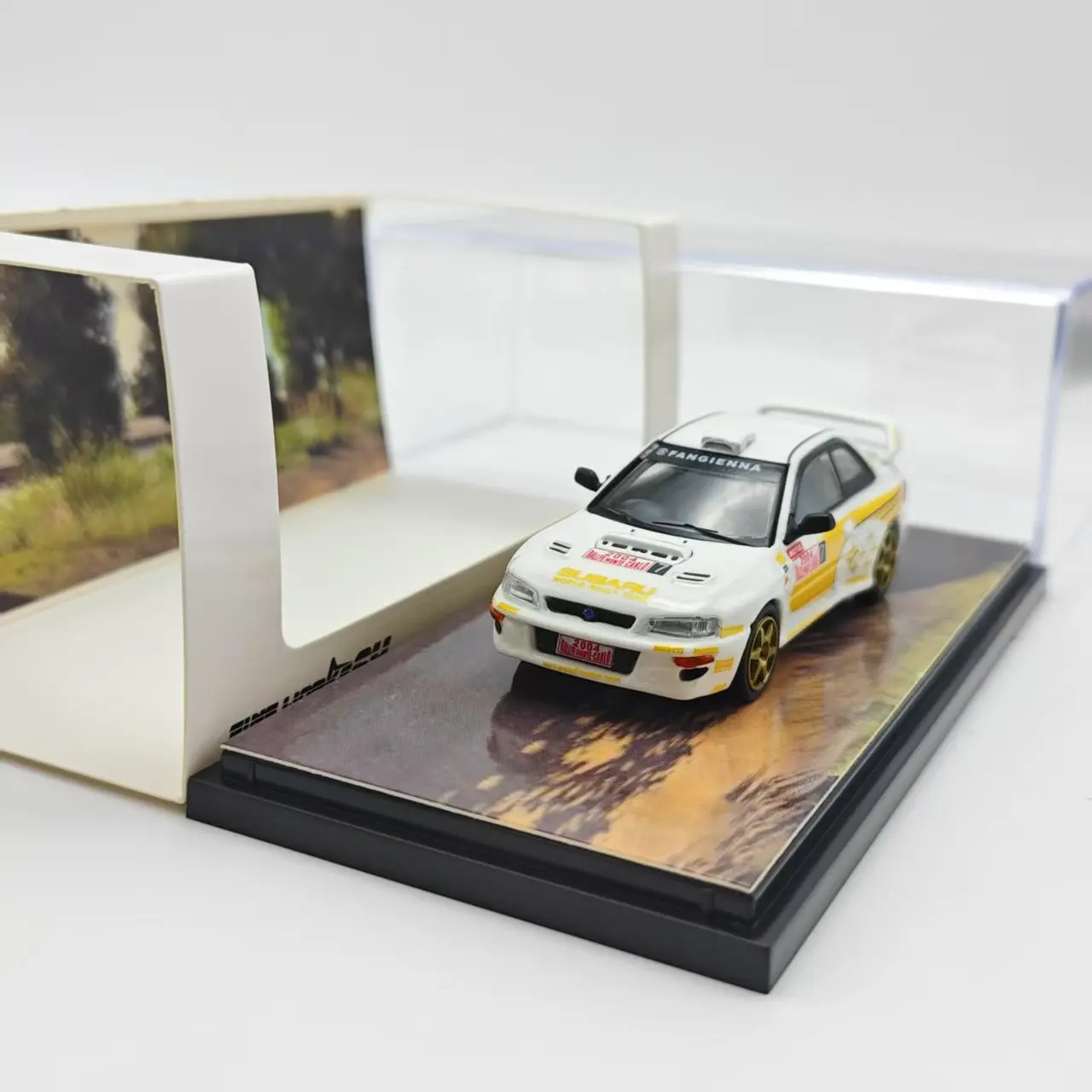 Fineworks FW 1:64 Subaru WRC World Rally Championship Champion Rally Car Alloy Diecast Model Car Collectible