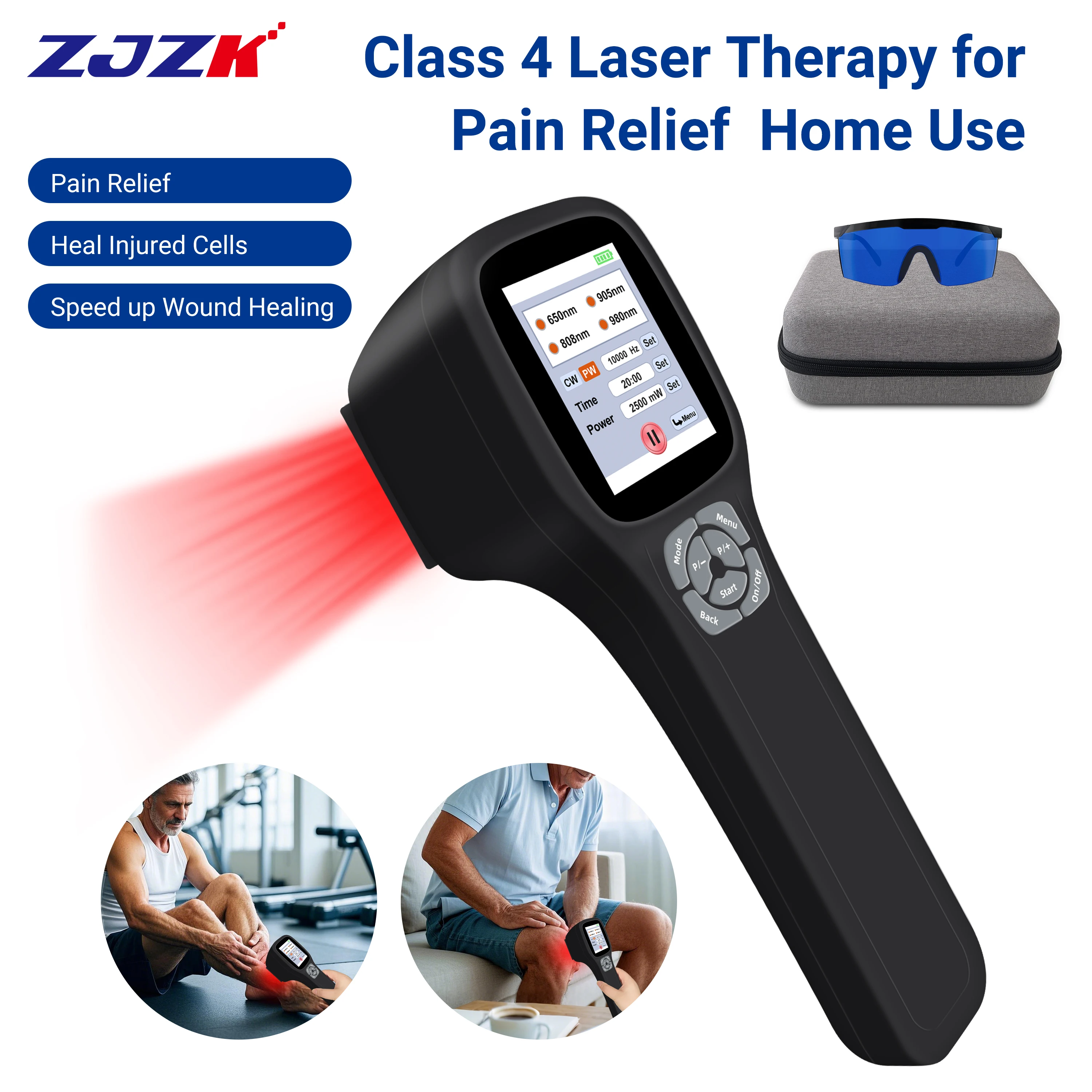 NEW2026 650nm 808nm 905nm 980nm Class 4 Energy Saving Laser Equipment for Physical Rehabilitation Pain Care and  Bursitis