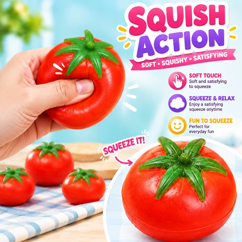 Squishy Water Balloon Tomatoes Cool Artificial Fruits Fun Squeeze Toys For Kids Beach Summer Water Fights Taba Can't Be Broken