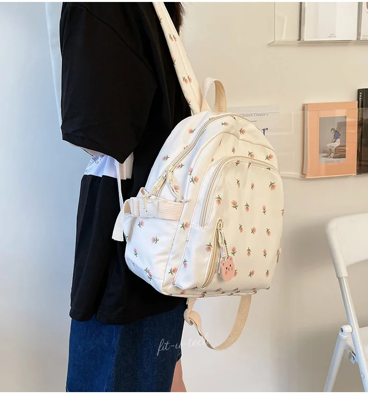 

Japanese Style K-Style Mini Backpack Casual Printed Small School Bag for Primary Students New Ins Niche Trendy Backpack