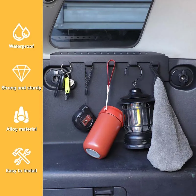 

Крючки для багажника из углеродистой стали, боковые крючки-вешалки для одежды, крючки для крепления багажа на заднюю дверь, аксессуары для Toyota FJ Cruiser 2007-2021 годов