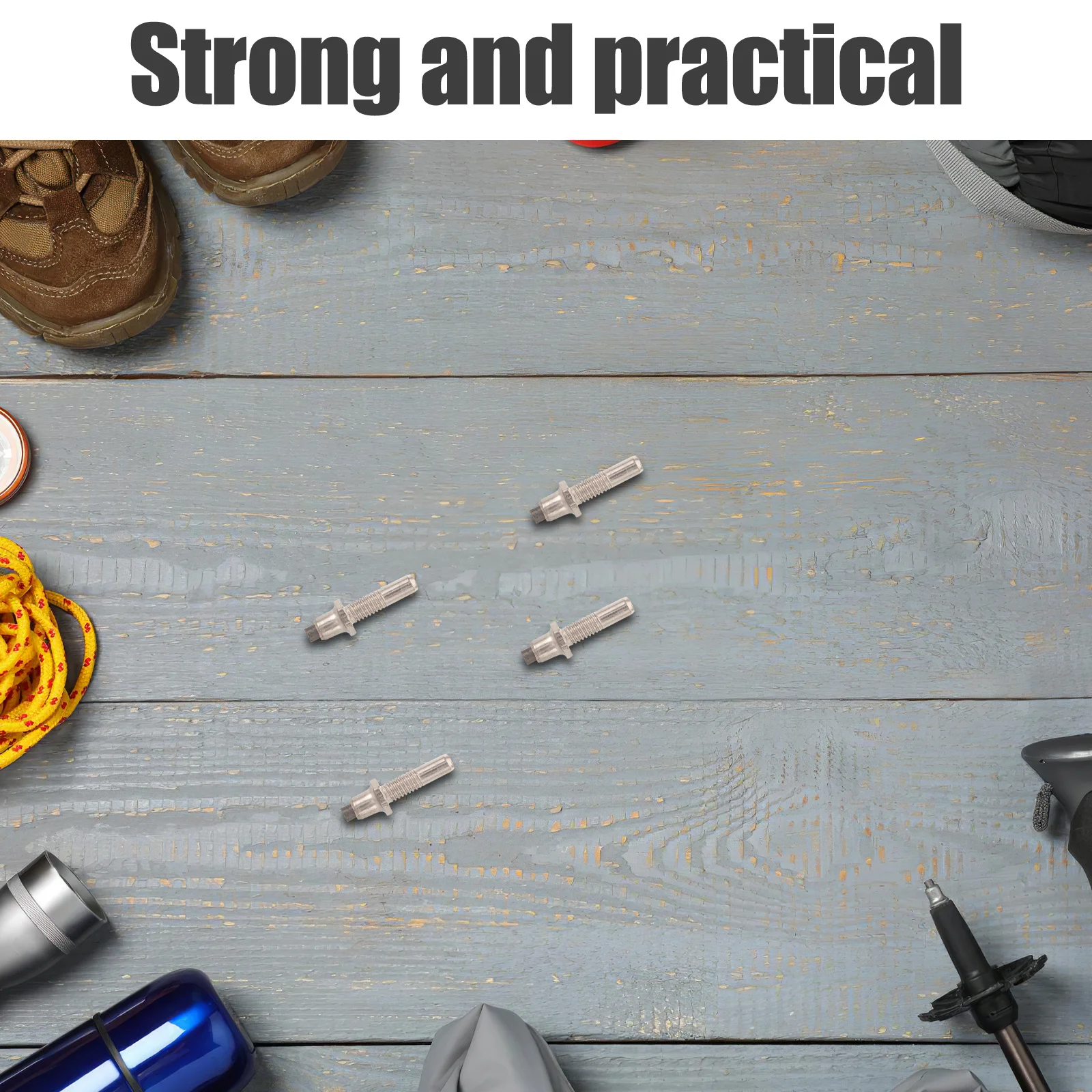 

8Pcs Hiking Pole Tungsten Tips Walking Stick Replacements Universal Fit Outdoor Adventure Gear Hiking Stick Tips