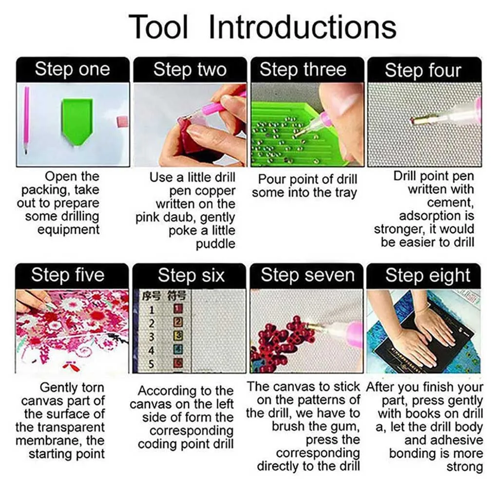 DIY ダイヤモンドペインティング 英単語 装飾ダイヤモンド刺繍 クリスタルクロスステッチ 40x40cm