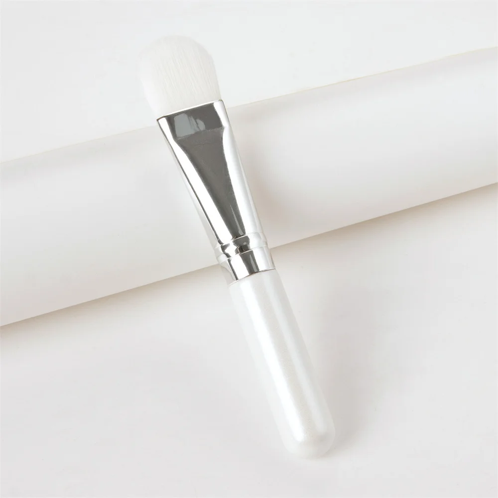 1PC Face Mask Brush Flat Soft Hair Facial Cleansing Skin Care Foundation Applicator Concealer Brush Beauty Makeup Tool