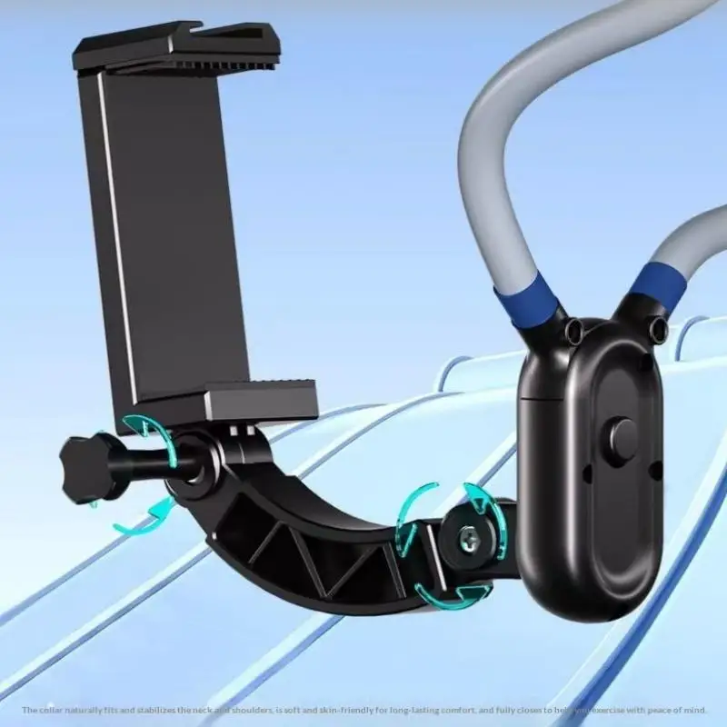 

[W] Hands-Free Neck Mount Phone Clip 180° Rotation Phone Holder For Phone Accessories For Motorcycles, Cars, Bicycles
