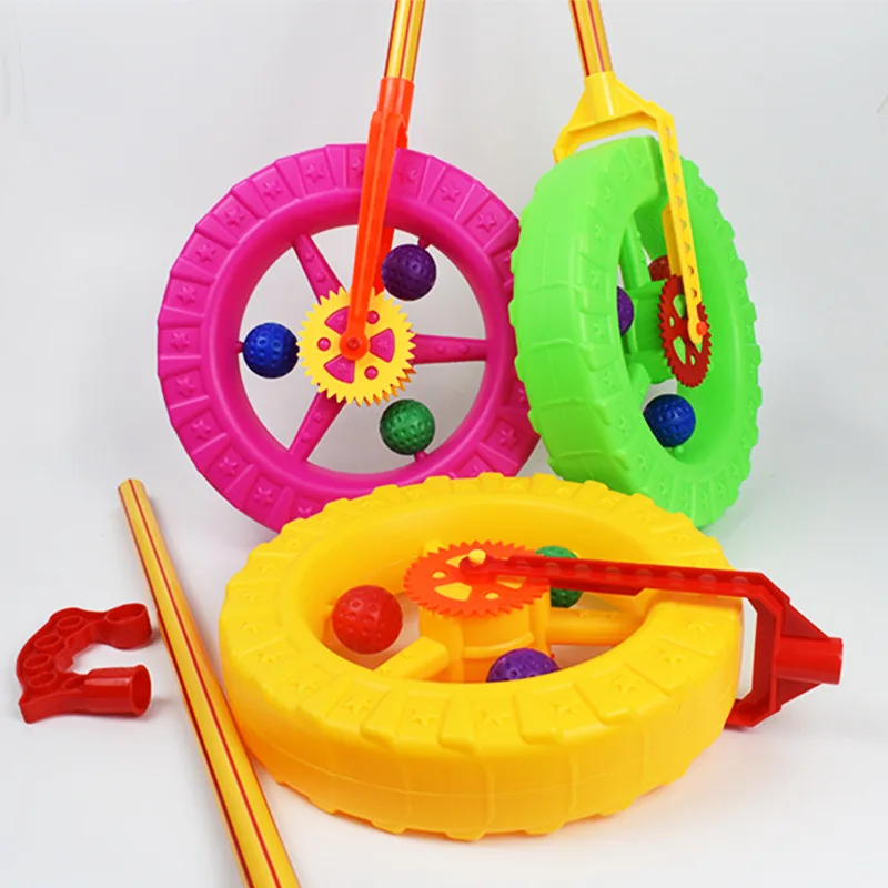 New Large Car Wheel Stroller Toy Infant Toddler Walker Single Wheel Push Rod Car Exercise Kids Sense Of Balance Stroller Toys