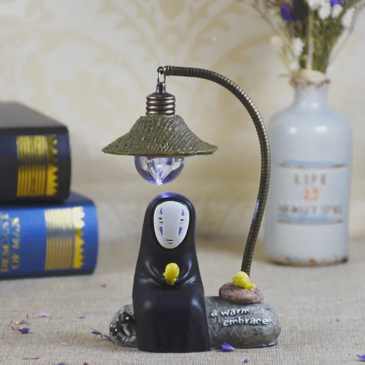 Cartoon Anime Funny Night Light Home Decor Small Figurine Bedside Lamp Desktop Ornament Kawaii Birthday Gift view 5