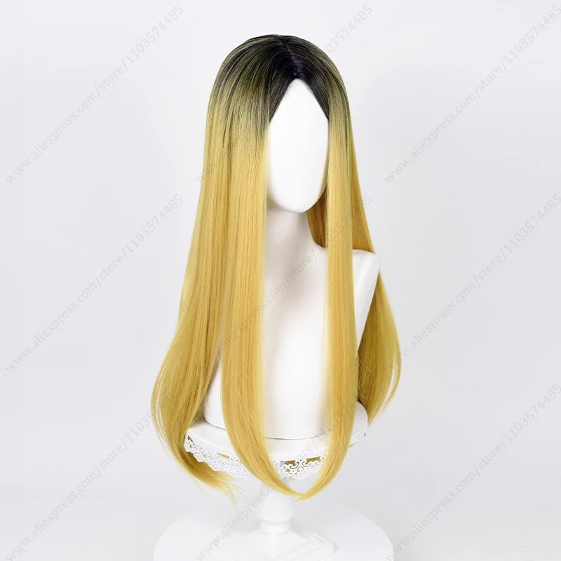 Female Kenma Kozume Cosplay Wig 70cm Long Dyed Heat Resistant Synthetic Hair