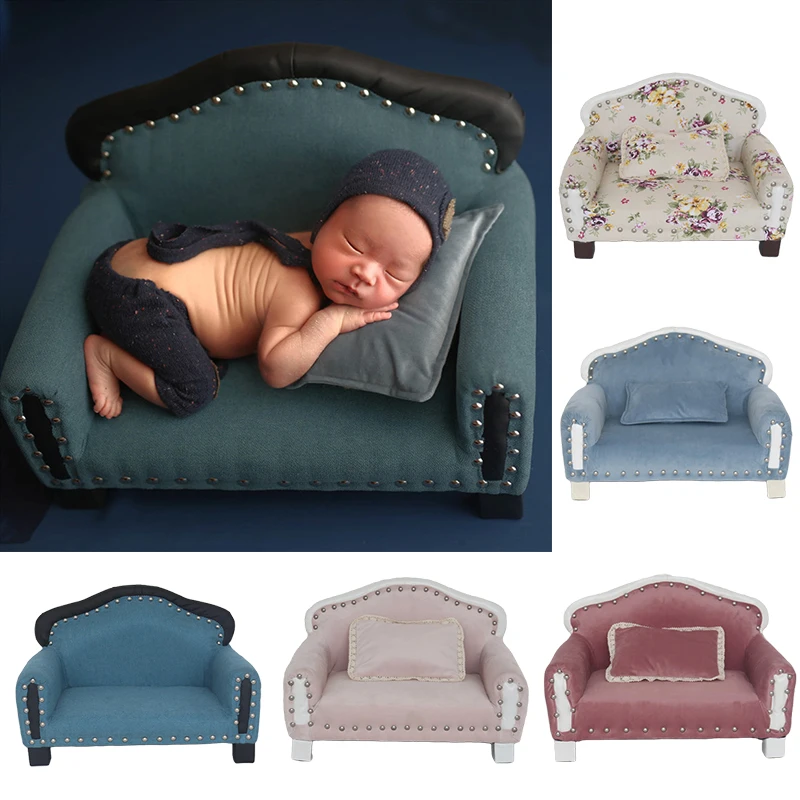 Newborn Photography Props Baby Sofa Couch Posing Chair Bed Baby Crib Studio Posing Sofa Photoshot Props Boy Photo Accessories