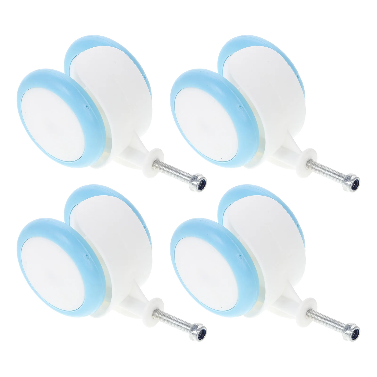 

4pcs Baby Walker Wheels Universal Replacement Plastic Rubber Smooth Rolling Cart Push Stroller Caster Parts Accessories Pram
