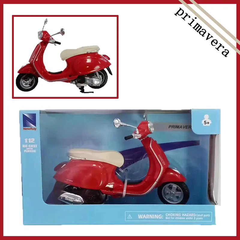 

Модель мотоцикла Primavera Red из литого металла в масштабе 1:12, сувенир, коллекционный предмет, подарок для хобби