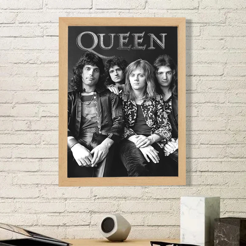 Queen Band Paintings for Bed Room Decor Famous Freddie Mercury Bar Music Home Decore With Free Shipping Poster Wall Art Canvas