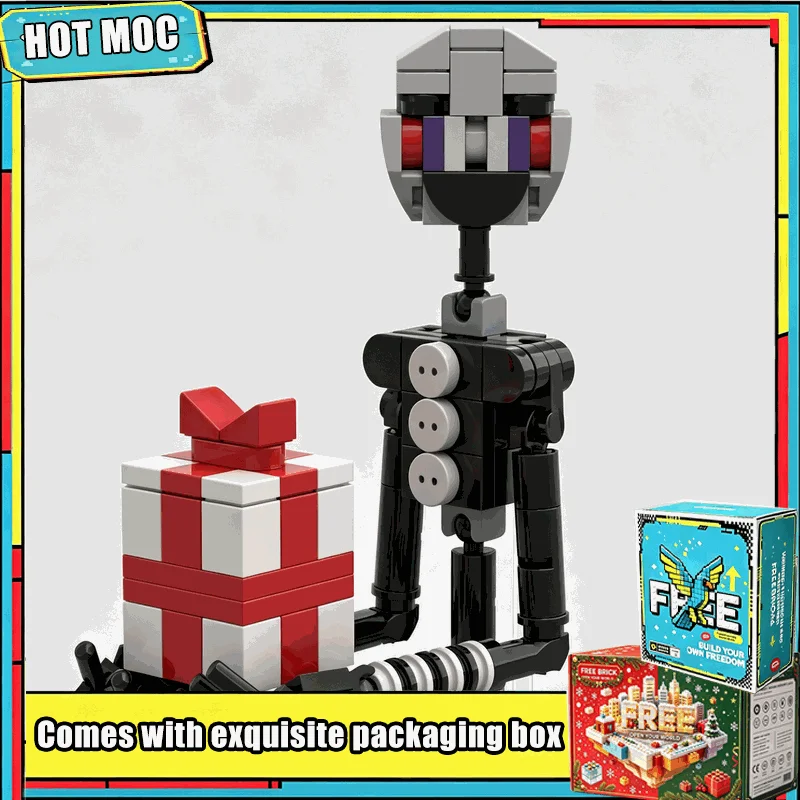 246PCS Spooky Puppet Figure Model MOC Building Blocks Custom Puzzle DIY Assembly Educational Creative Halloween Decoration Gift