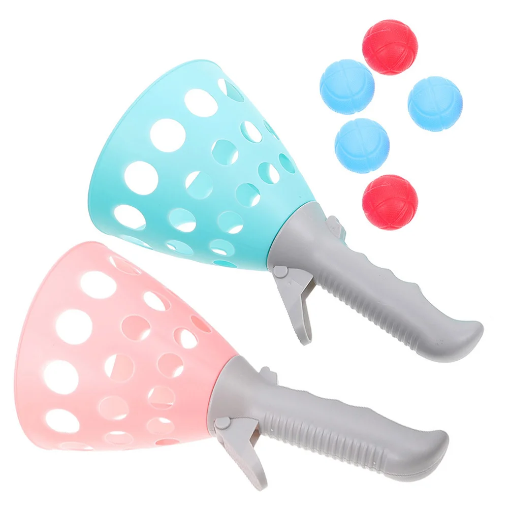 

1 Set Of Pop-Catch Ball Game Catch Launcher Baskets Balls For Kids, Outdoor Indoor Play, Interactive Children For Family Camping
