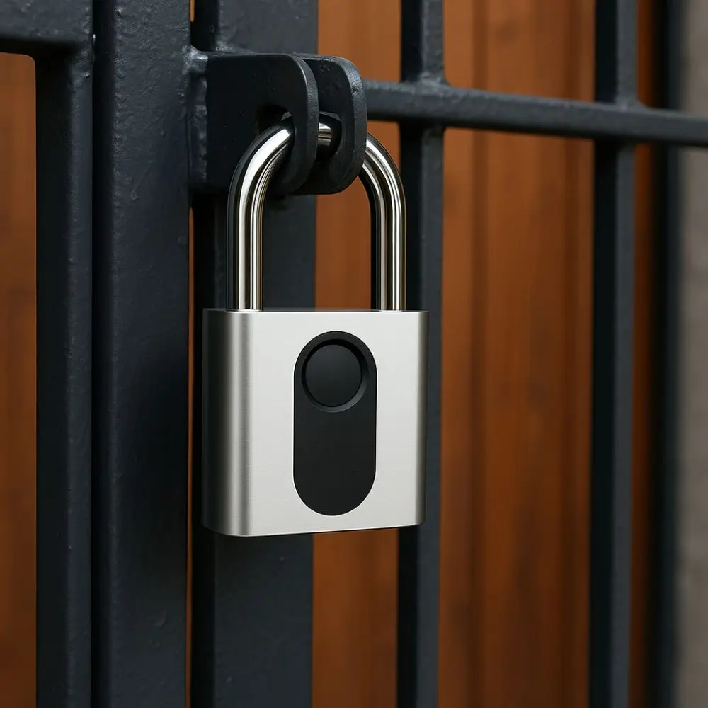 

Keyless Fingerprint Lock USB Charging Waterproof Smart Padlock Intelligent Safety Zinc Alloy Electronic Door Lock House Unlock