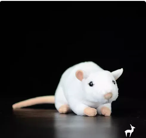 2024 Extra Soft Real Life Cute  Rat Plush Toys Realistic Mouse Stuffed Animals Toy For Children  Educational Toys