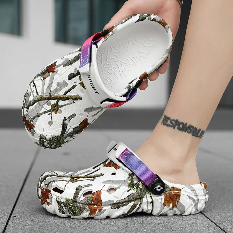 Herren-Hausschuhe aus EVA, rutschfeste Pantoletten, dicke, weiche Plattform-Sandalen, modische, bequeme Herren-Sommer-Schuhe – Detail 13