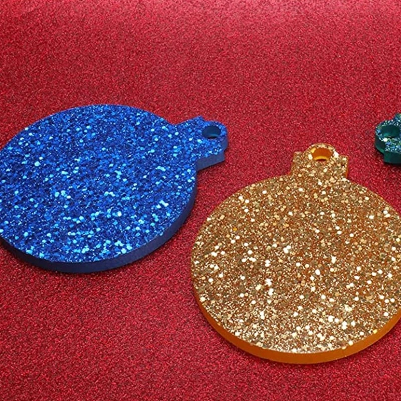 Round Christmas Resin Mold,Resin Christmas Ornament Mold,Keychain Pendant Mold
