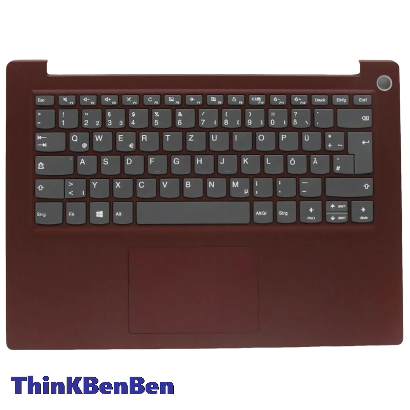 DE German Red Keyboard Upper Case Palmrest Shell Cover For Lenovo Ideapad 3 14 ADA05 IIL05 ARE05 IGL05 IML05 14ITL05 5CB0X56747