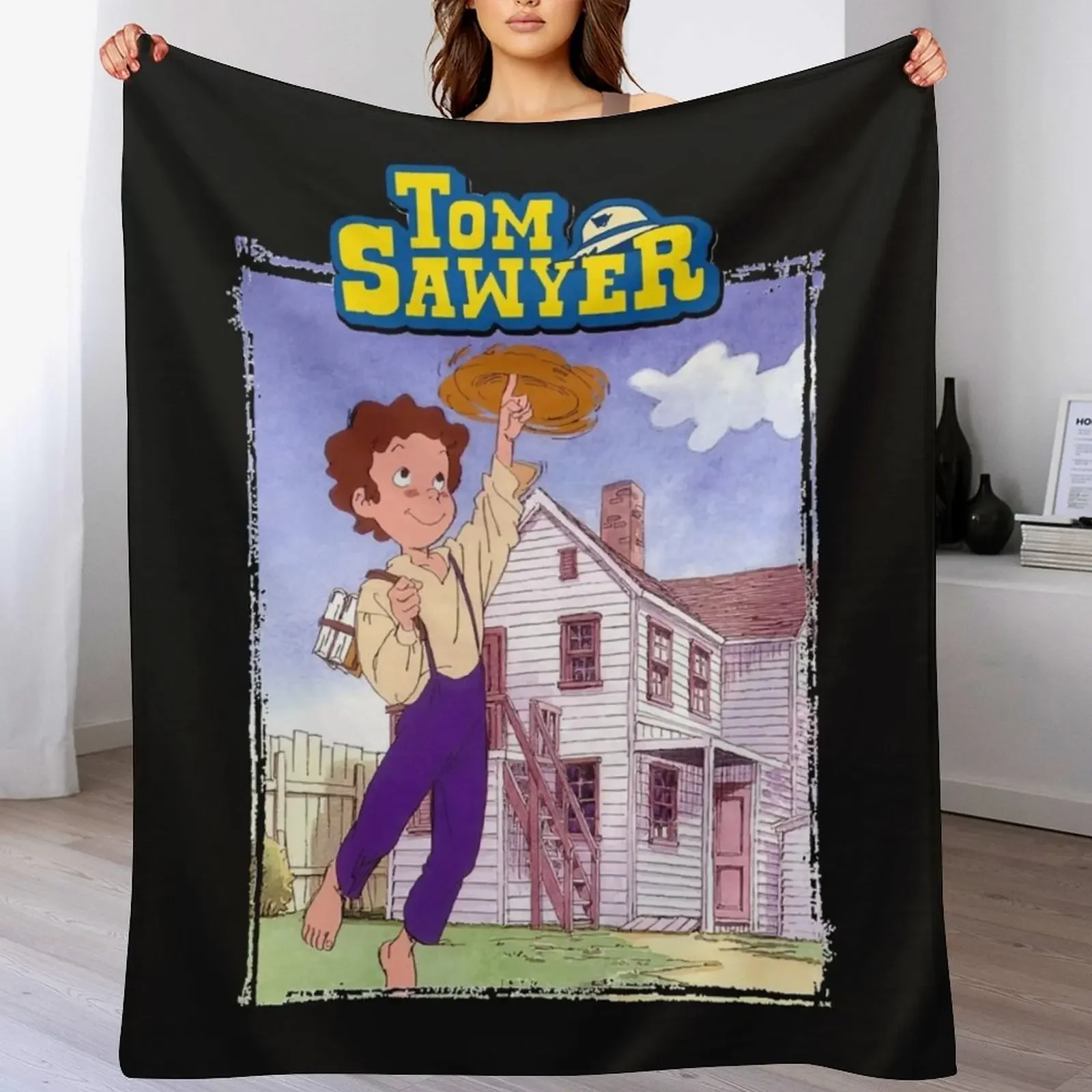 

Tom Sawyer anime series Essential Throw Blanket Nap Plaid on the sofa Blankets For Bed Hairy Blankets