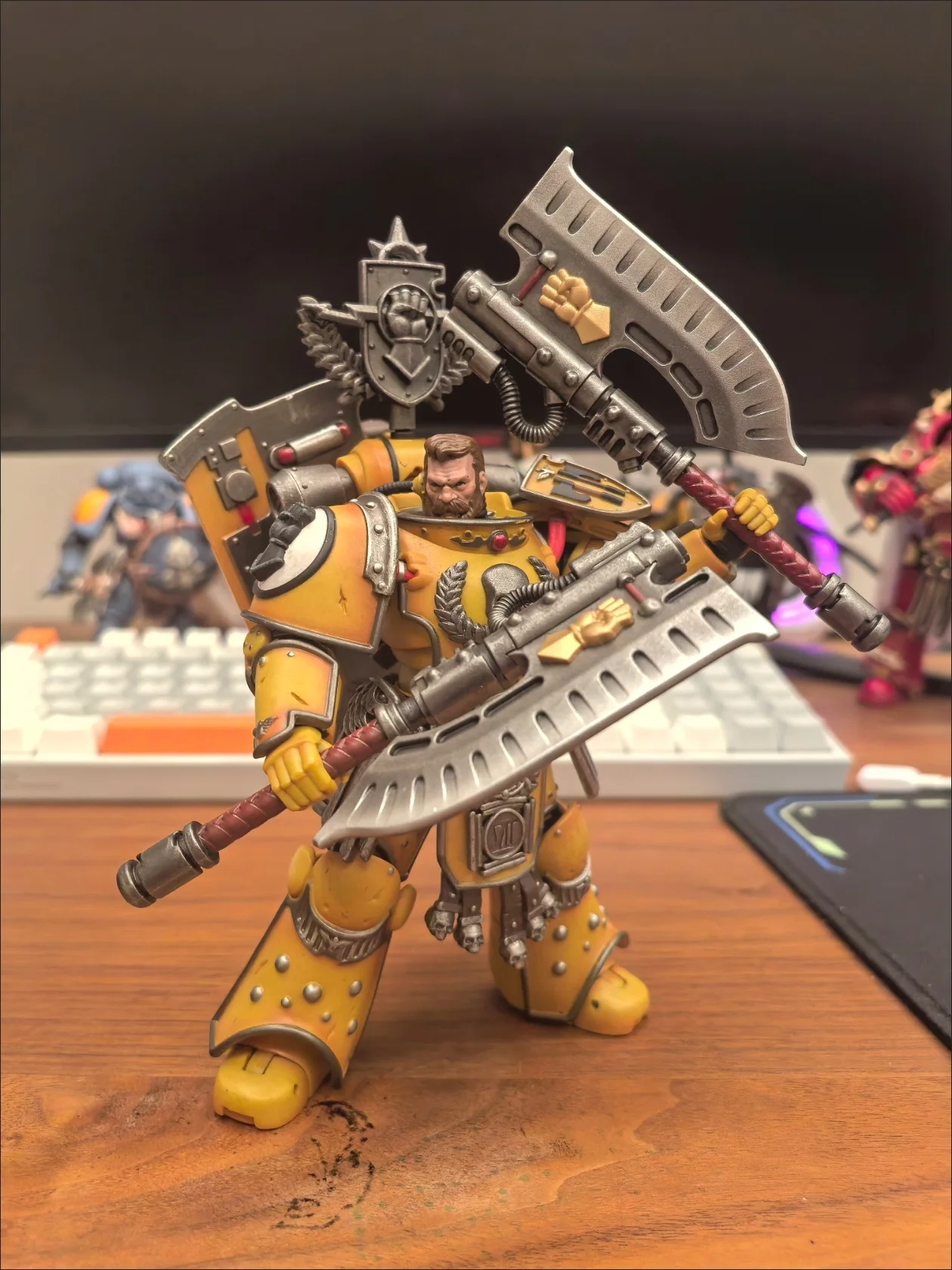 

JOYTOY 1/18 Фигурки Warhammer Imperial Fists Fafnir Dua В наличии Аниме Фигурка Модель Игрушки Коллекция Куклы Подарки