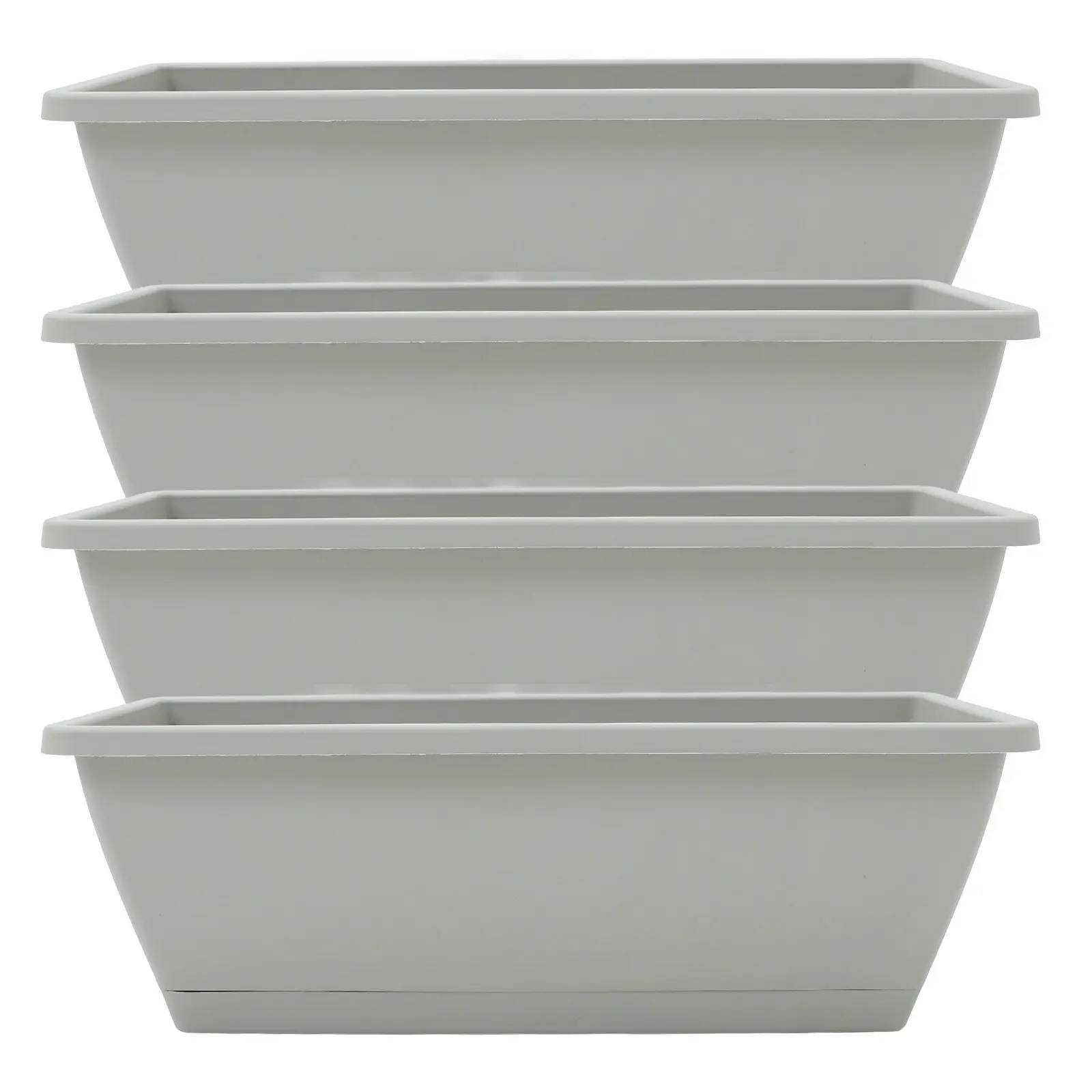 

4 комплекта прочных кашпо для подоконников, устойчивых к погодным условиям, для выращивания овощей, садовых контейнеров для растений для балкона и патио