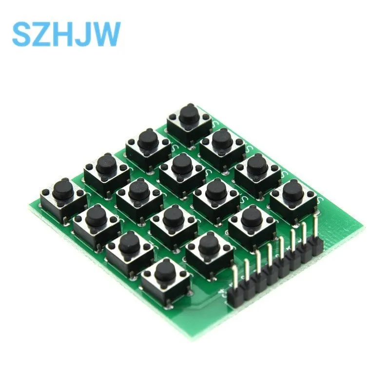 Micro Switch 4*4 Matrix Keyboard 8-bit Button Independent Button MCU External Expansion Keyboard Module For Arduino