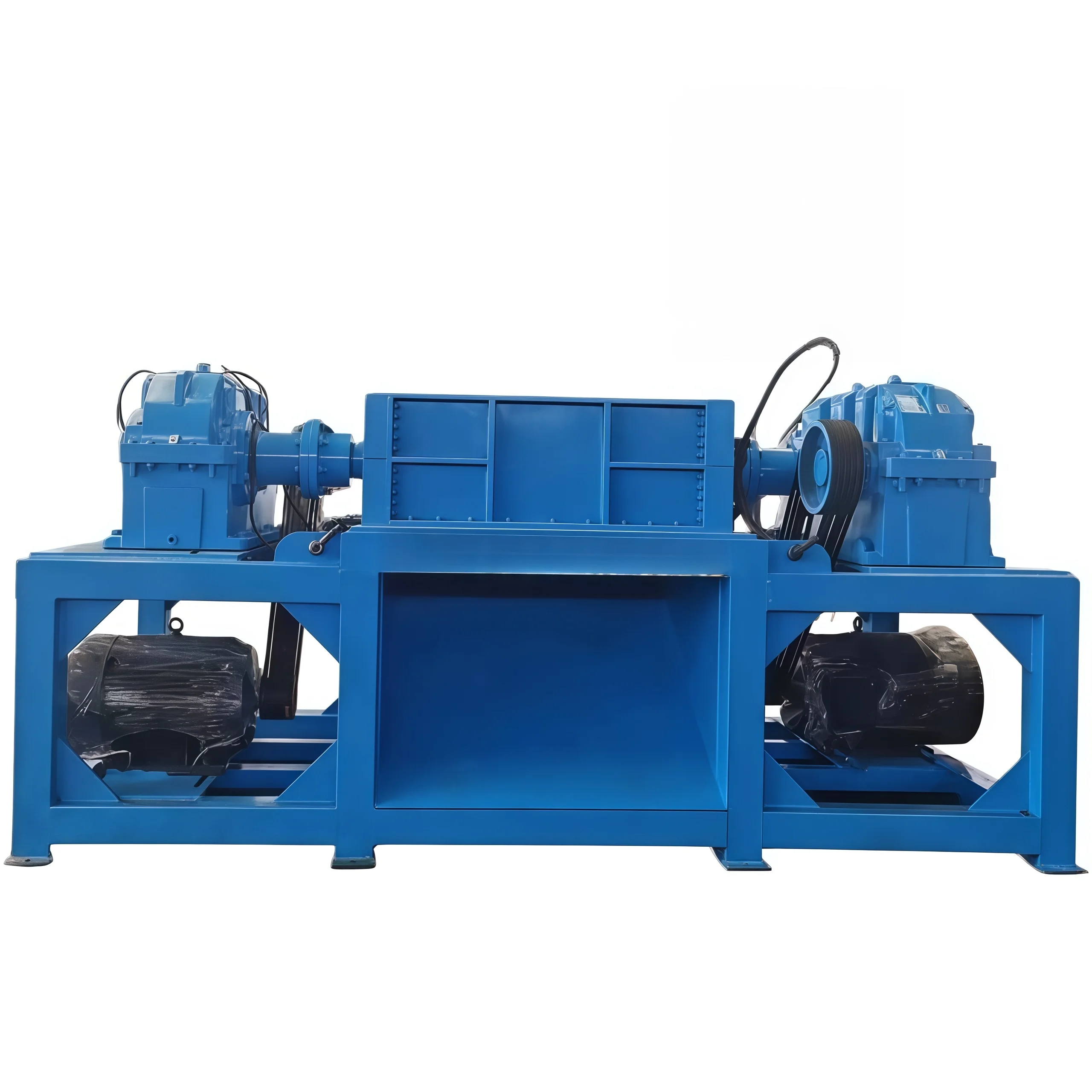 Industrial Double Shaft Shredder For Aluminum Substrate Old Clothes Waterproof Roll Metal Household Waste Crusher Machine