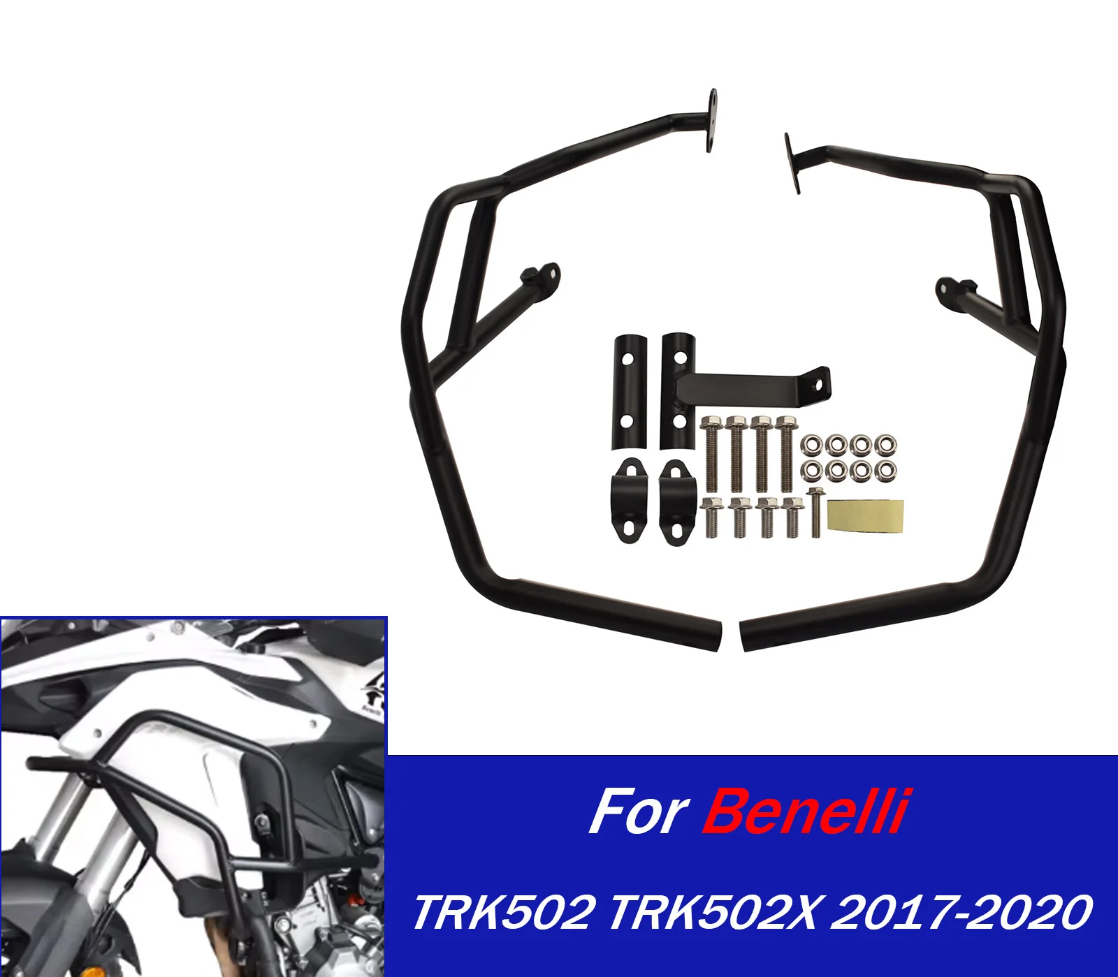 

For TRK502 TRK502X Crash Bar Engine Guard Frame Bumper For Benelli TRK 502 502X 2017-2020 Motorcycle Fall Protection Accessories