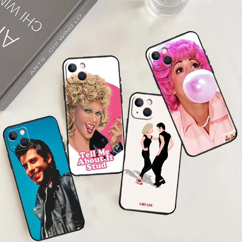 Grease Movie Collage Case For iPhone 11 12 13 14 15 16 Pro Max Plus 12 13 Mini X XR XS Max 7 8 Cover Coque