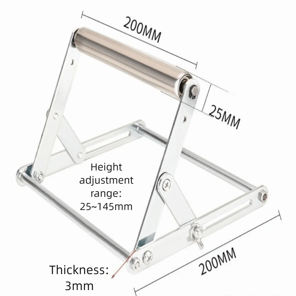 Stainless Steel Cutting Machine Support Frame Cutting Machine Attachment Portability Foldable Material Support Bracket Sturdy