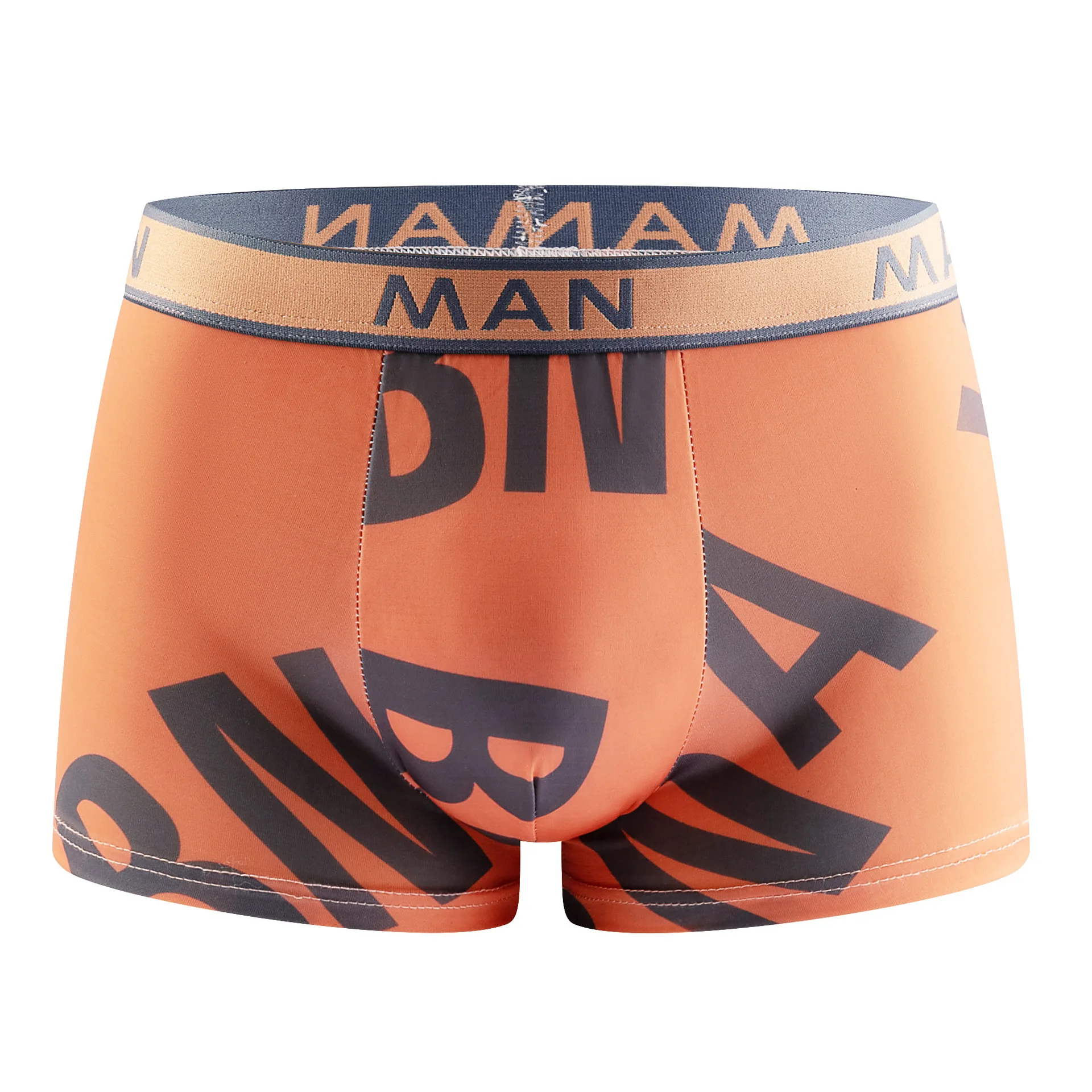 4 Pieces Men Boxers Shorts Underpants Underwear L XL XXL 4 Colors Mixing Sexy Soft Ice Silky Fashion Sports Casual image 4