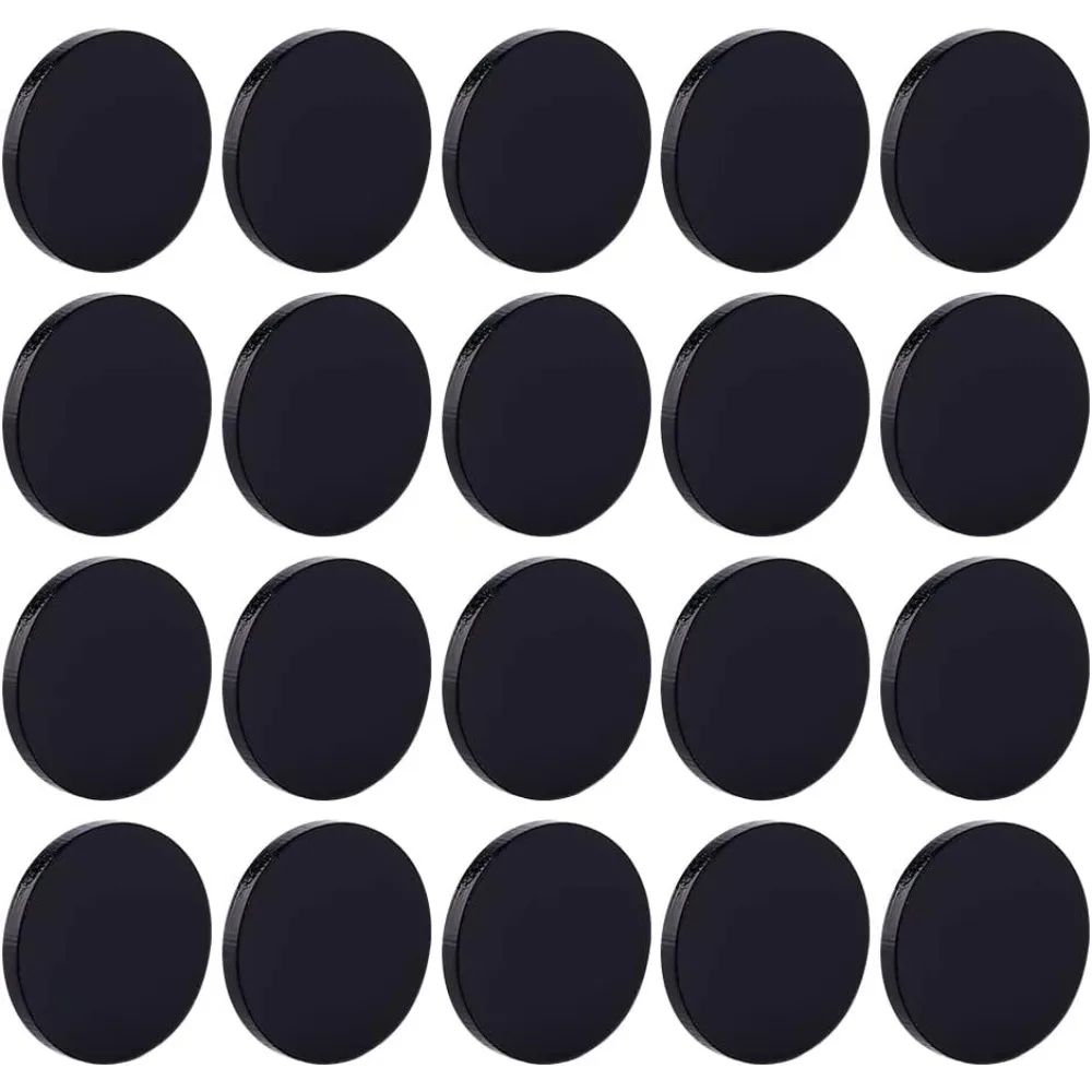 80 Pcs Black Circles Acrylic Sheet 1