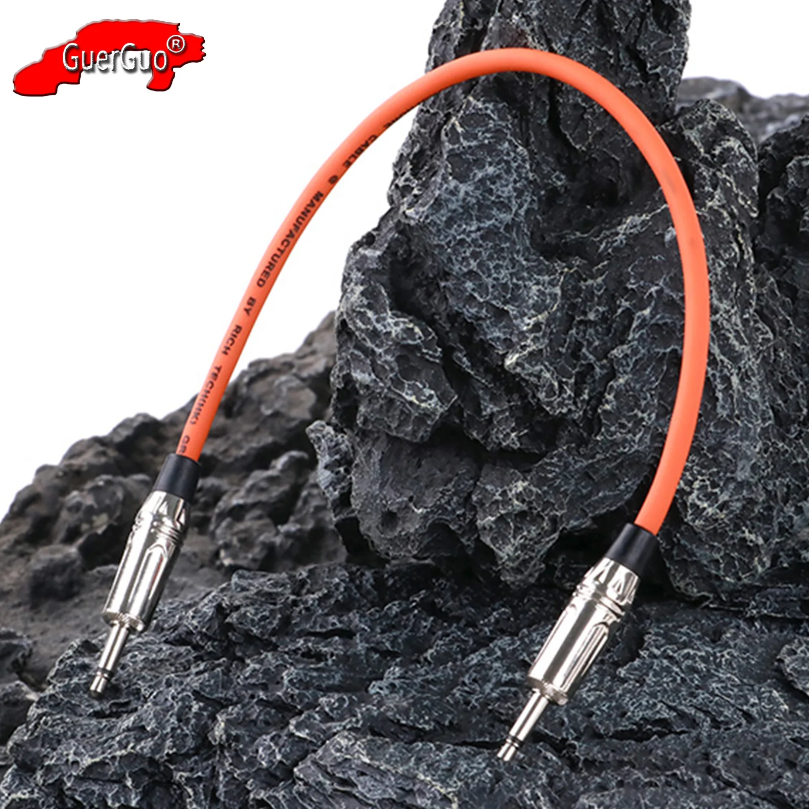 

3.5mm Male Jack to 2Poles 1/8 Inch TS Mono Male Plug Connector AUX Audio Extension Shielded Cable for Scanner,Speaker PA Horns