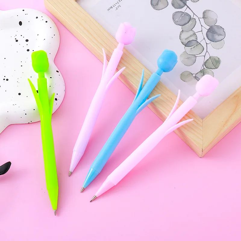 36PCS Flower Automatic Pencil Student Stationery Activity Pencil Creative Free Sharpening Durable Writing HB Press Pencil Learni