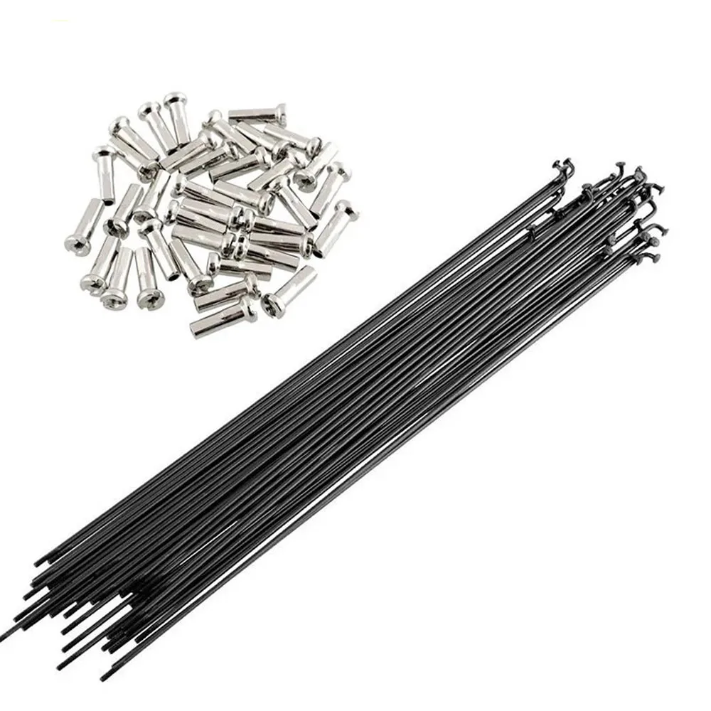 

Accessories Black 170mm-290mm Road Bike 700C Wheels Mountain Bike Bicycle Spokes Spokes Nipples Stainless Steel Cycle Spokes