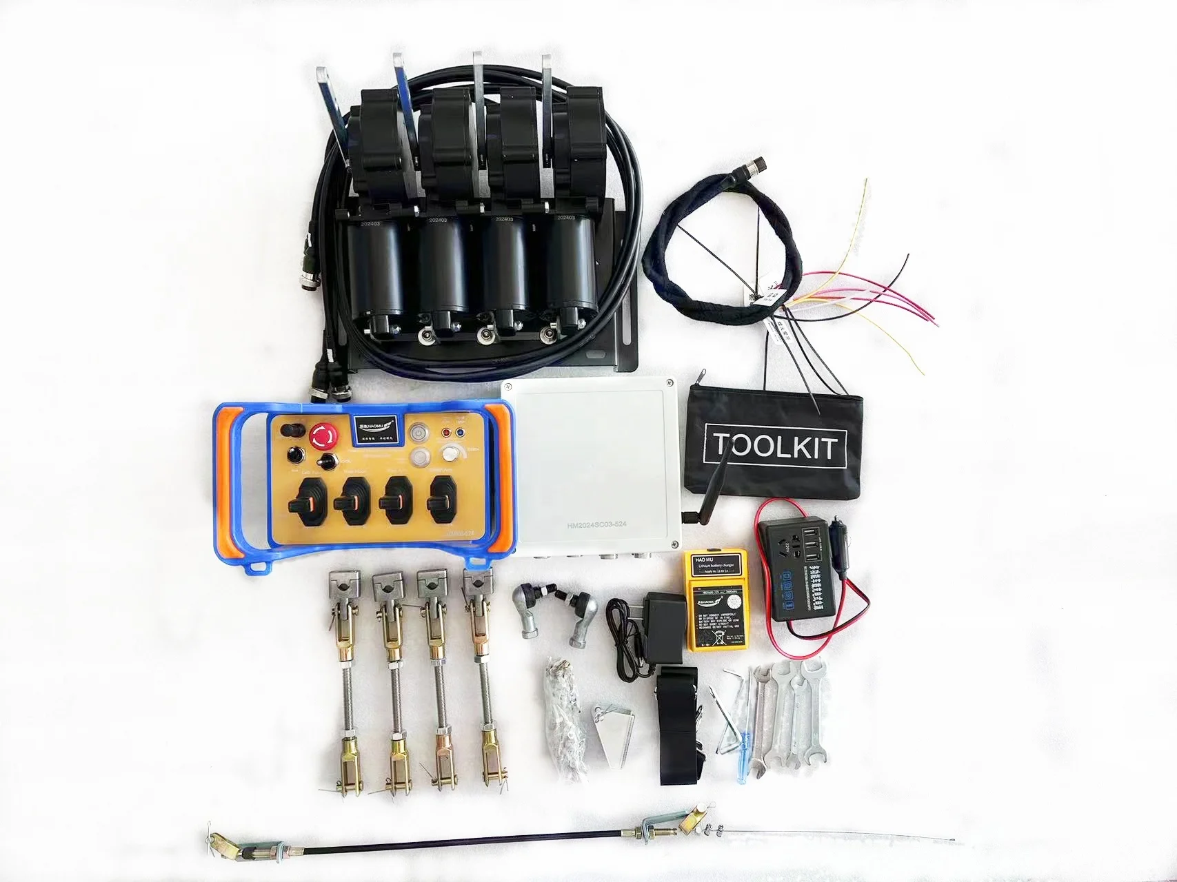 4 Joystick Hydraulic Valve 24V Crane Wireless Remote Control Car Proportion Remote Control