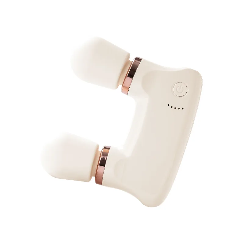 

Dual-Head Massage Gun: Wireless Mini Design with Heat/Vibration,Deep Tissue Relief for Muscle Face/Legs/Abdomen,Home & Office