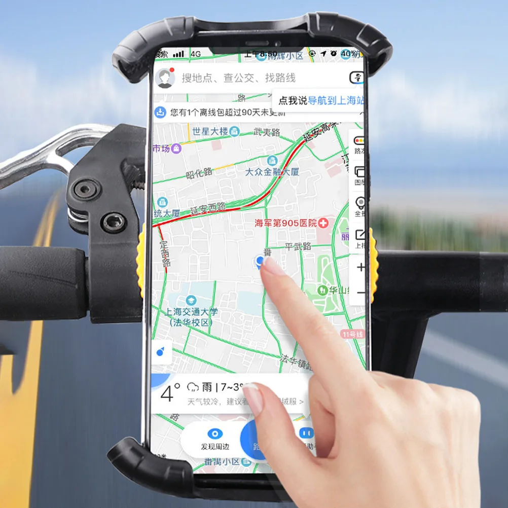 

Rotating Mobile Phone Bracket Cell Holder for Bike Mount Telephone Motorbike Stand Abs