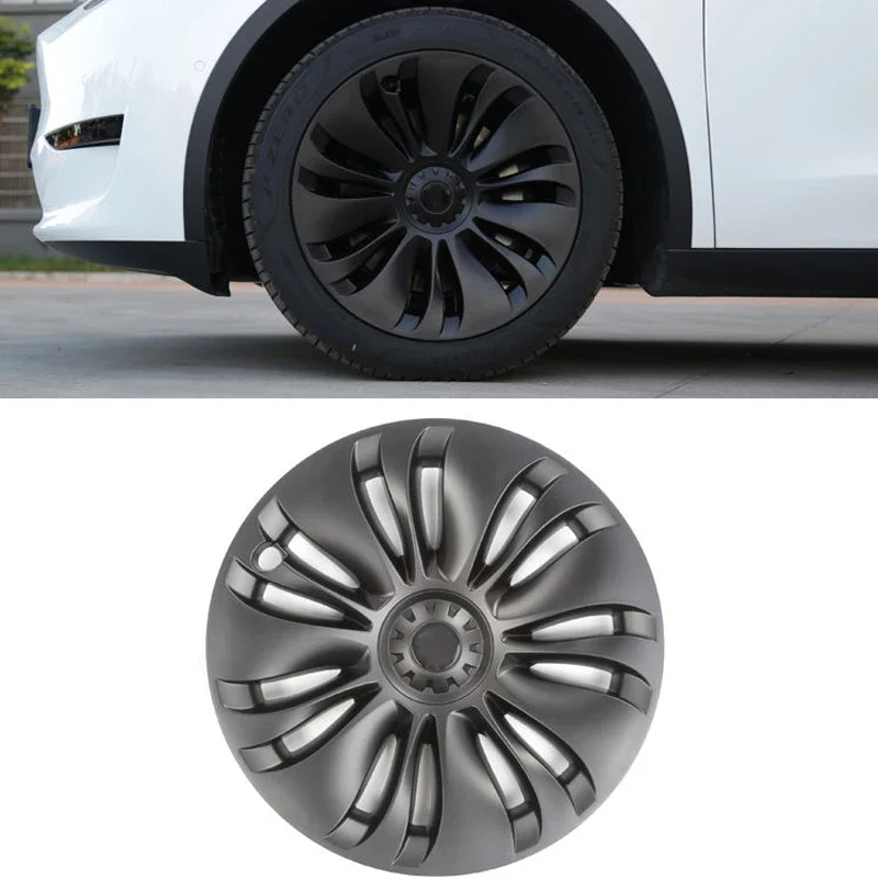 4PCS 19 Inch  For Tesla Model Y Hub Cap Original Car Replacement Wheel Cap Automobile Hubcap Full Cover Accessories 2021 2022