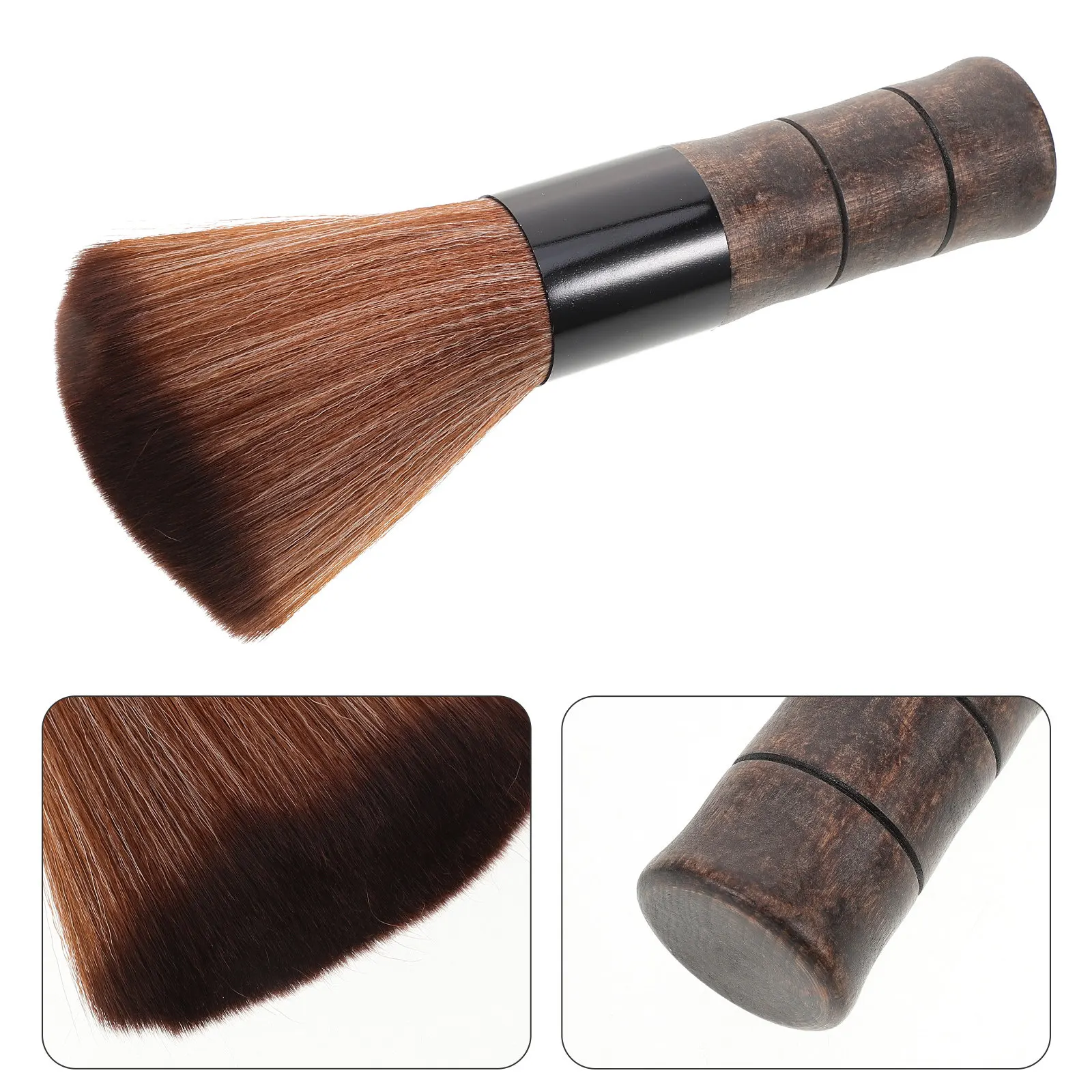 Beard Brush for Men Small Wooden Handle Bristle Cleaning Mustache Grooming Hair Styling Barber Tool