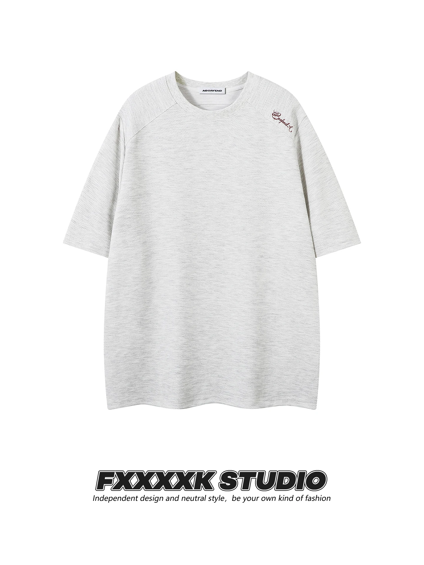 

Мужская футболка FXK Original Retro American Trendy Brand Wfle id свободного кроя, повседневная, с деконструированным пэчворком и надписями, с коротким рукавом, размер S